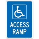Access Ramp Sign, (SI-75824) Access Ramp Sign, (SI-75824)