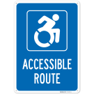 Accessible Route Sign, Accessible Route Sign,
