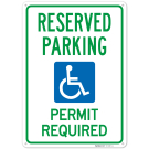 Reserved Parking Permit Required Sign, Reserved Parking Permit Required Sign,