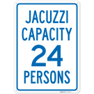 Maximum Capacity 24 Persons Sign, Maximum Capacity 24 Persons Sign,