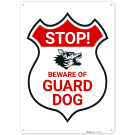 Stop Beware Of Guard Dog Sign Sign, Stop Beware Of Guard Dog Sign Sign,