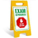 Exam In Progress Do Not Disturb Sidewalk Sign Kit, Exam In Progress Do Not Disturb Sidewalk Sign Kit,