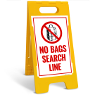 No Bags Search Line Sidewalk Sign Kit, No Bags Search Line Sidewalk Sign Kit,