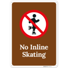 No Inline Skating Sign, No Inline Skating Sign,