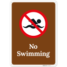 No Swimming Sign, (SI-76162) No Swimming Sign, (SI-76162)