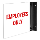 Employees Only Projecting Sign, Double Sided, Employees Only Projecting Sign, Double Sided,