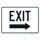Exit With Right Arrow Sign, (SI-76174) Exit With Right Arrow Sign, (SI-76174)