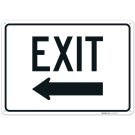 Exit With Left Arrow Sign, (SI-76175) Exit With Left Arrow Sign, (SI-76175)
