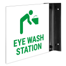 Eye Wash Station Projecting Sign, Double Sided, Eye Wash Station Projecting Sign, Double Sided,