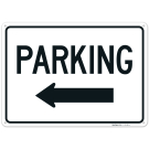 Directional Parking With Left Arrow Sign, Directional Parking With Left Arrow Sign,