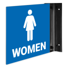 Women Female Pictogram Projecting Sign, Double Sided, Women Female Pictogram Projecting Sign, Double Sided,