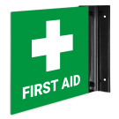 First Aid Projecting Sign, Double Sided, (SI-7645) First Aid Projecting Sign, Double Sided, (SI-7645)