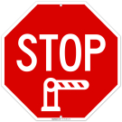 Stop With Graphic Sign, Stop With Graphic Sign,