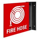 Fire Hose Projecting Sign, Double Sided, Fire Hose Projecting Sign, Double Sided,