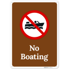 No Boating Sign, No Boating Sign,