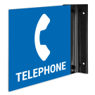 Telephone Projecting Sign, Double Sided, Telephone Projecting Sign, Double Sided,