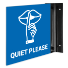 Quiet Please Projecting Sign, Double Sided, Quiet Please Projecting Sign, Double Sided,