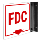 Fire Department Connection Projecting Sign, Double Sided, Fire Department Connection Projecting Sign, Double Sided,