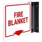 Fire Blanket Projecting Sign, Double Sided, (SI-7694) Fire Blanket Projecting Sign, Double Sided, (SI-7694)