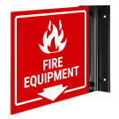 Fire Equipment Projecting Sign, Double Sided, Fire Equipment Projecting Sign, Double Sided,