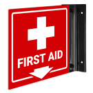 First Aid Projecting Sign, Double Sided, (SI-7711) First Aid Projecting Sign, Double Sided, (SI-7711)