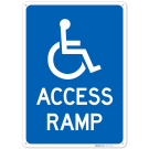 Access Ramp Sign, Access Ramp Sign,