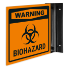 Warning Biohazard Projecting Sign, Double Sided, (SI-7739) Warning Biohazard Projecting Sign, Double Sided, (SI-7739)