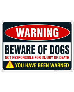 Beware of Dog Sign, Dog Warning Sign