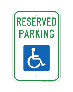 Handicap Parking Sign, Reserved Parking Sign