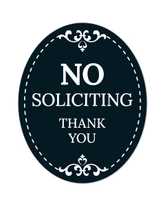 No Soliciting Thank You Sign, (SI-1518)