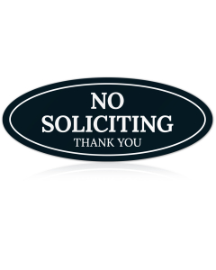 No Soliciting Thank You Sign, (SI-1538)