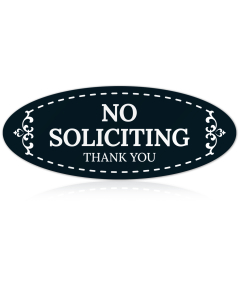 No Soliciting Thank You Sign, (SI-1539)