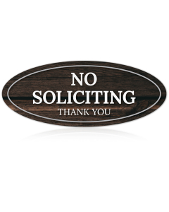No Soliciting Thank You Sign, (SI-1542)