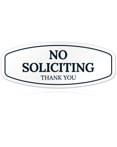 No Soliciting Thank You Sign, (SI-1549)