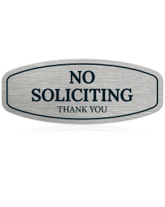 No Soliciting Thank You Sign, (SI-1553)