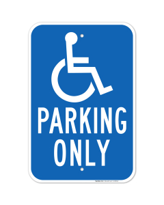 California Handicap Parking Sign, Handicapped Parking Only