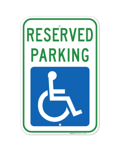 South Dakota Handicap Parking Sign, Reserved Parking Sign