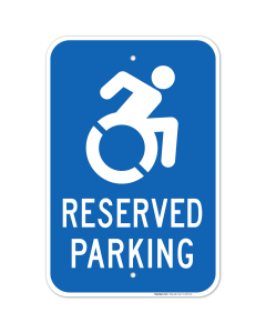 New York Handicap Parking Sign, Reserved Parking New Icon Sign