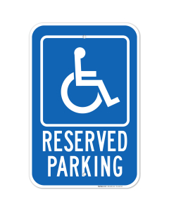 Reserved Handicapped Parking Sign