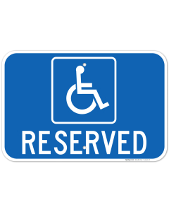 Reserved For Handicap Sign