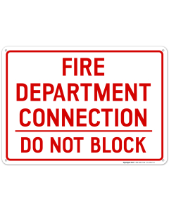 FDC Do Not Block Sign