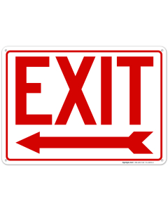 Exit Sign, Left Arrow