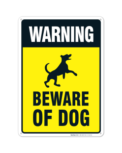 Warning Beware of Dog Sign, Dog Warning Sign