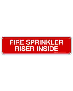 Fire Sprinkler Riser Inside Sign, Fire Safety Sign, (SI-5797)