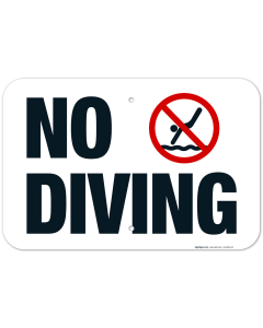 Tennessee No Diving Sign, Complies With State Of Tennessee Pool Safety Code