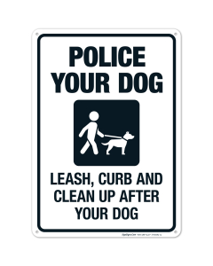 Police Your Dog Leash Curb And Clean Up After Your Dog Leash Your Dog Symbol
