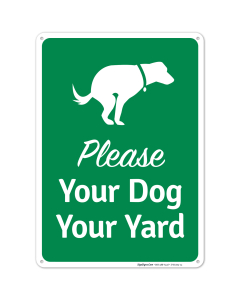 Please Your Dog Your Yard With Dog Poop Symbol