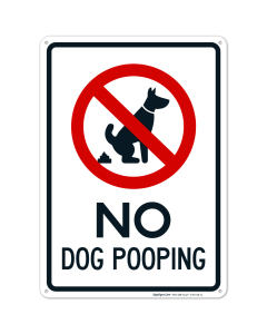 No Dog Pooping With Prohibited Symbol