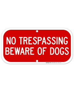 No Trespassing Beware Of Dog Sign, (SI-64727)