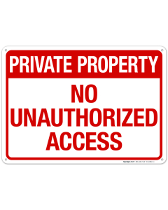 Private Property No Trespassing Private Dock No Landing Sign